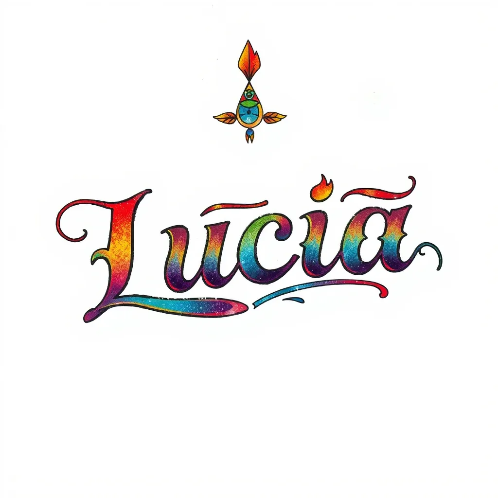 Lucía name  tatoeage