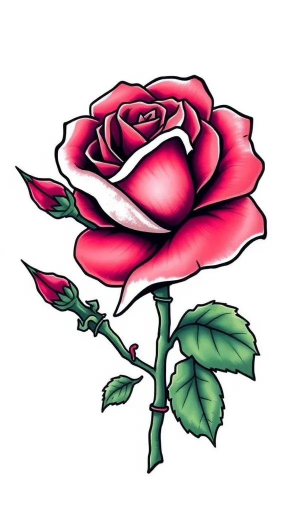 Manly Rose  tatuaż