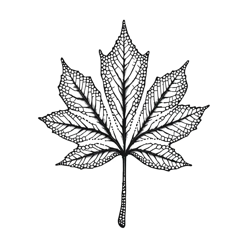 maple leaf tetování