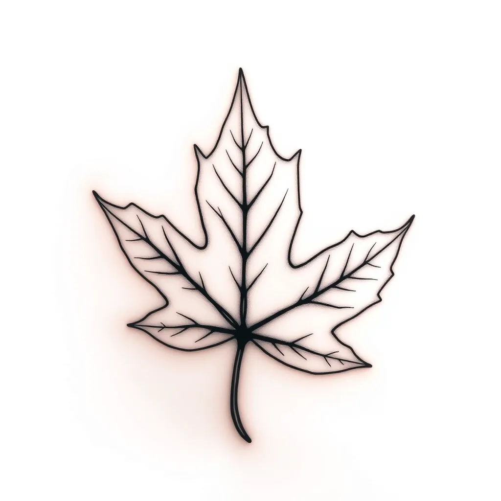 maple leaf tetování