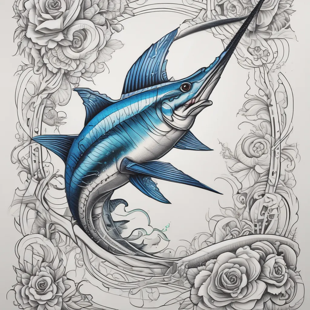 marlin tatouage