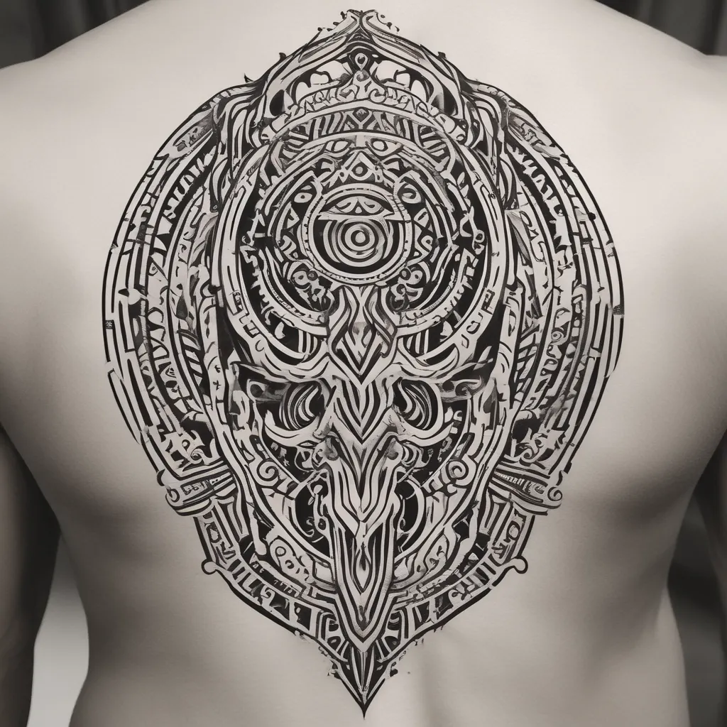 tatouage Mauri qui symbolise la confiance en soi et l'empathy tetování