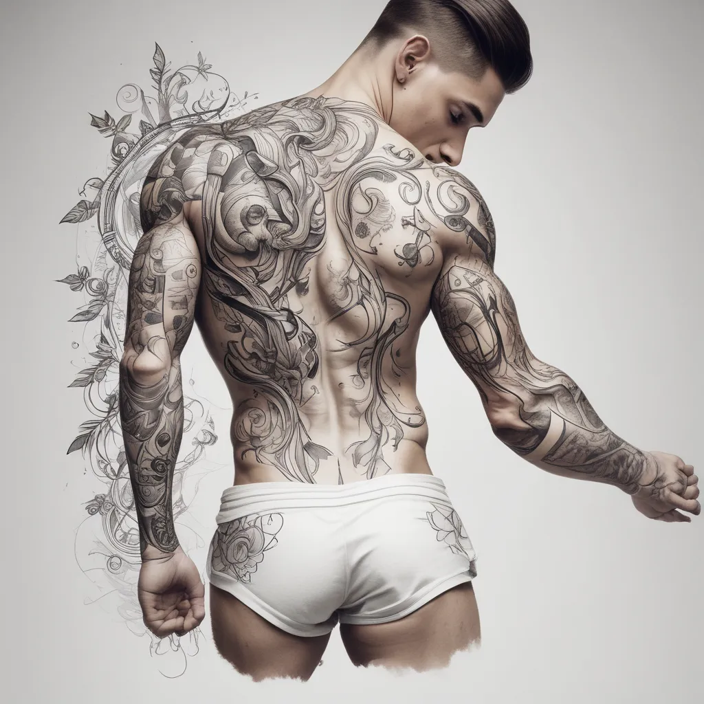 men's gymnastics  tatouage