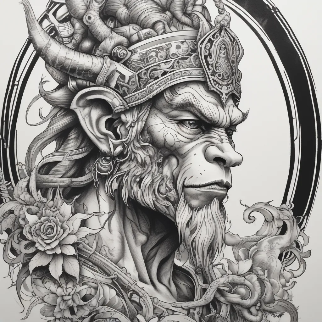 monkey king tatuagem