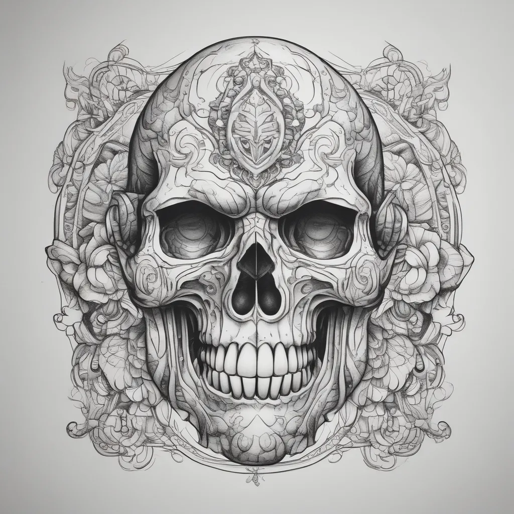 Muay Thai Fighter Skull tetování