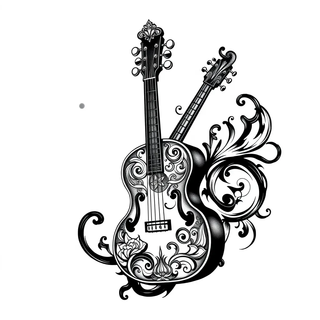 music tattoo