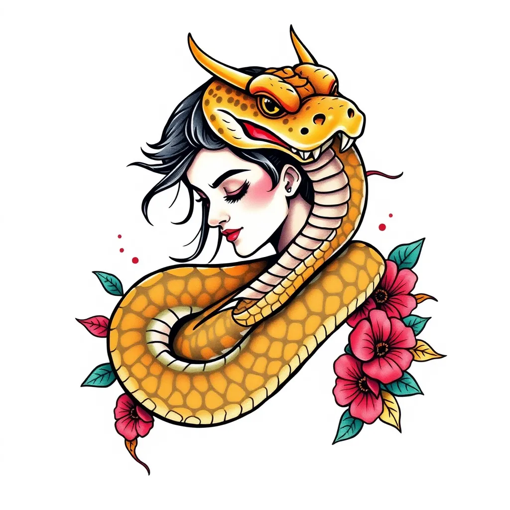 nake girl tattoo