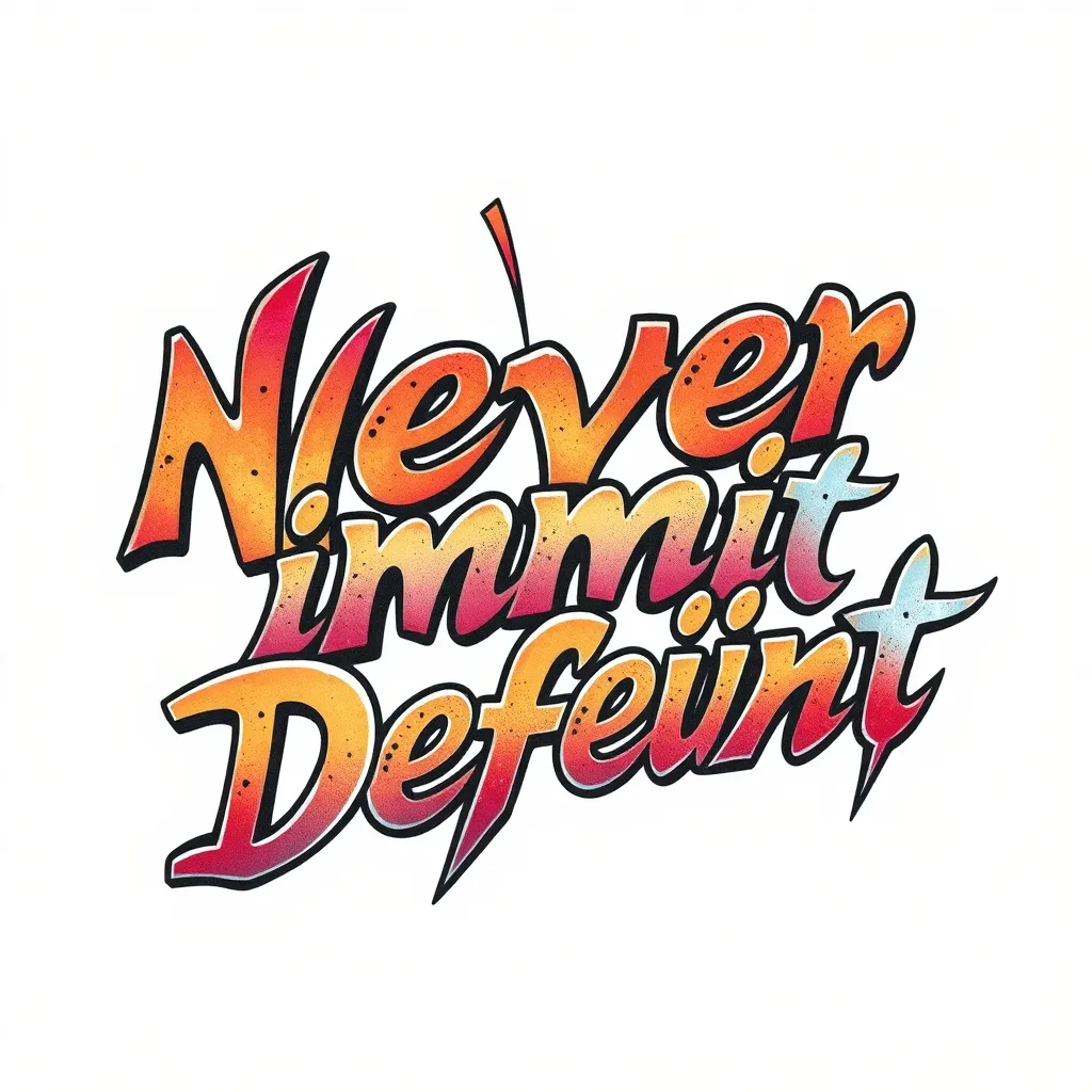 永不服输四个文字 tatouage