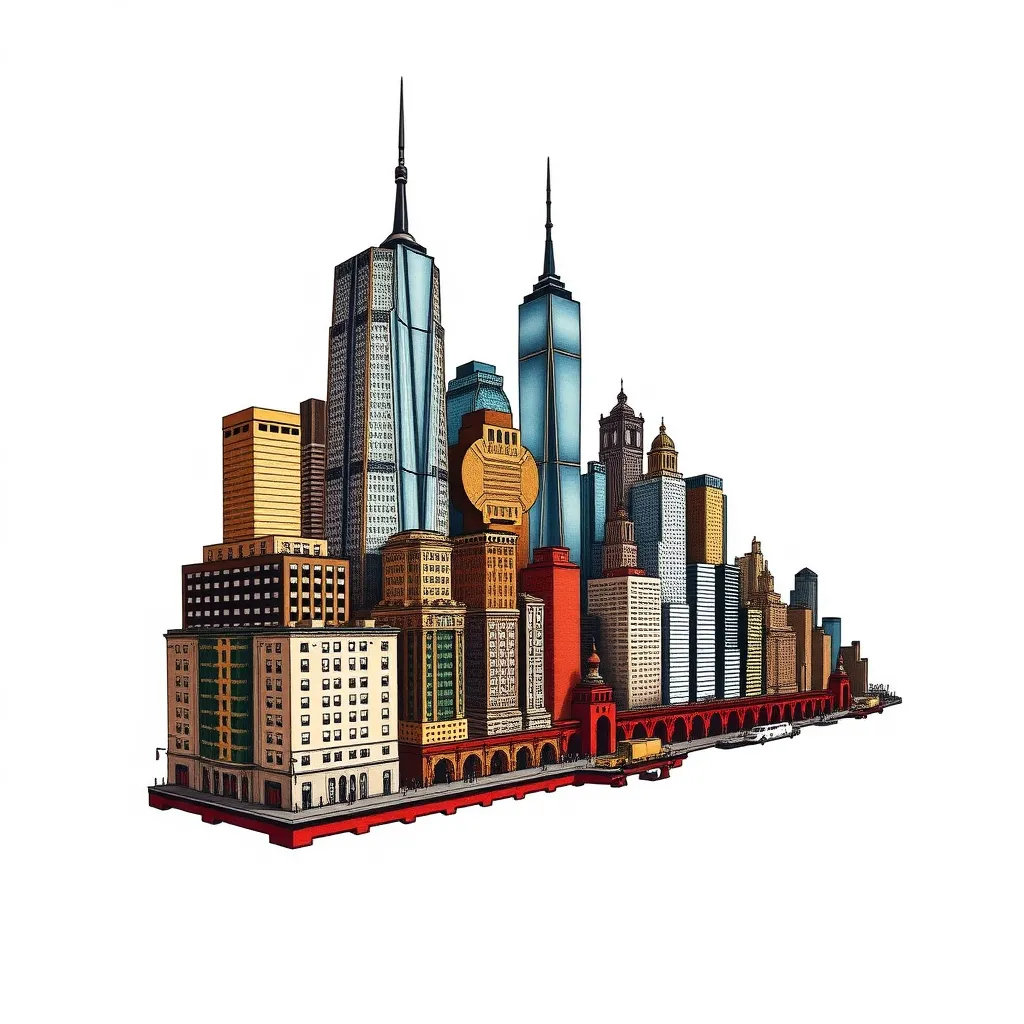 New York Skyline tatuagem