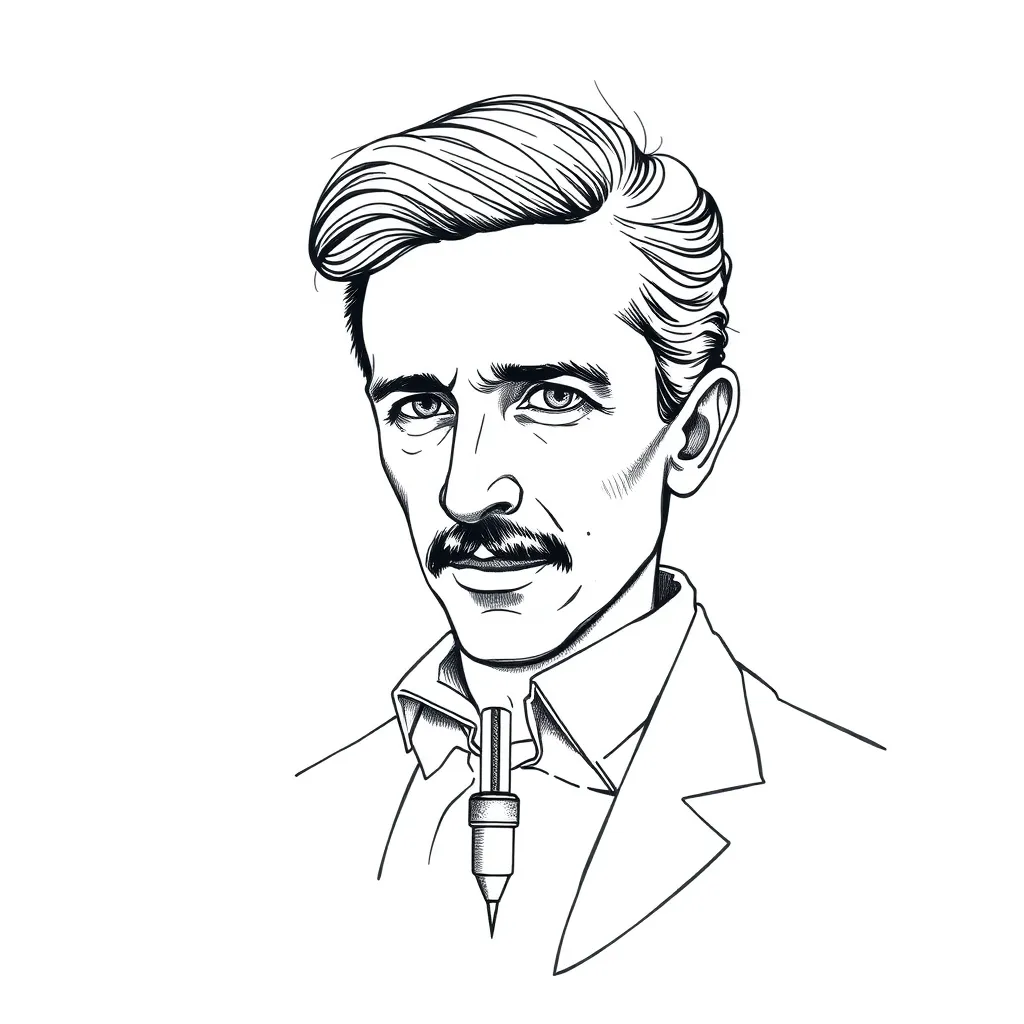 Nicolas tesla invention tatuagem