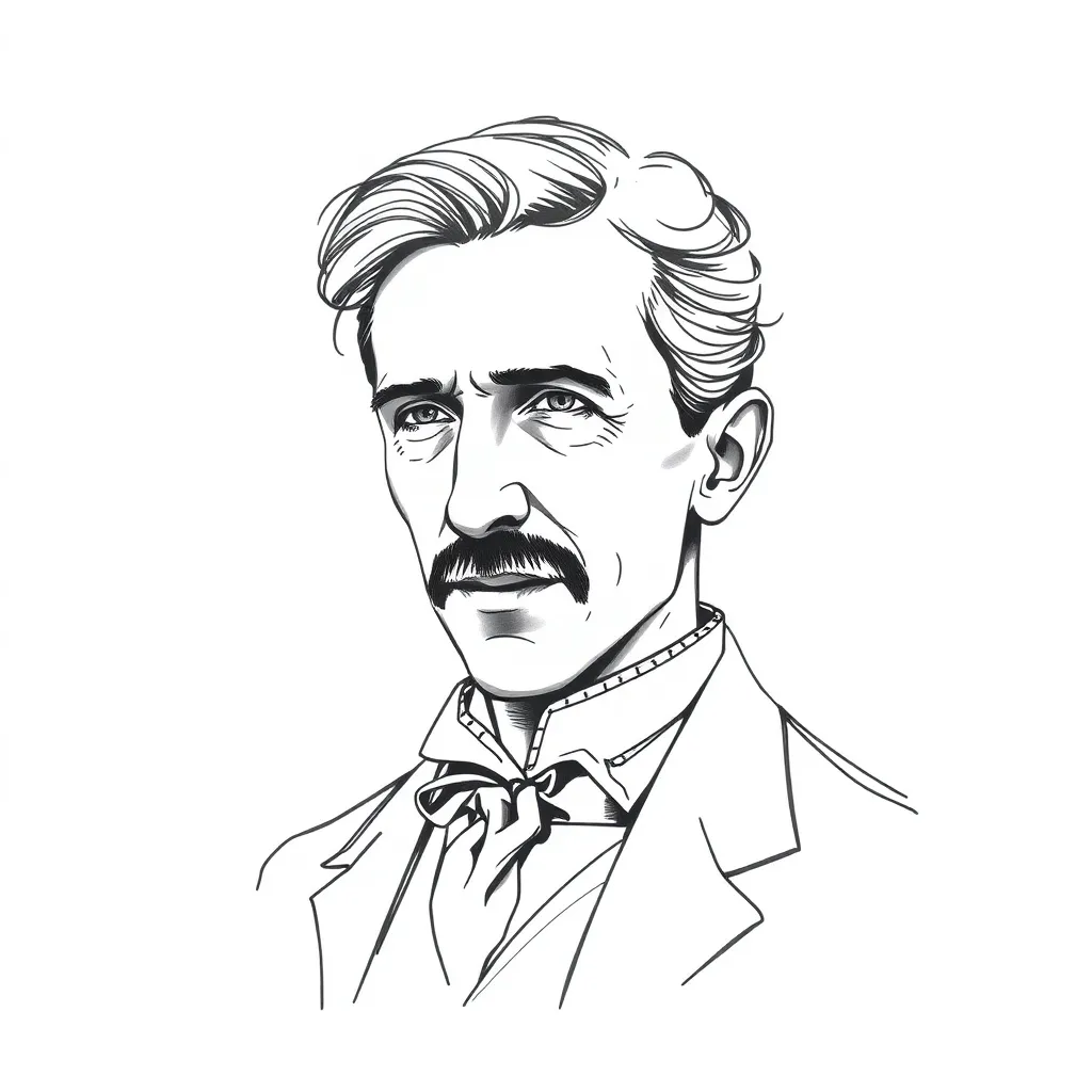 Nicolas Tesla tatuering