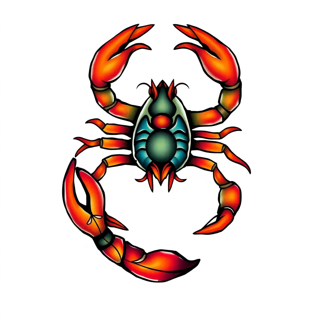 normal size, about scorpio  tattoo