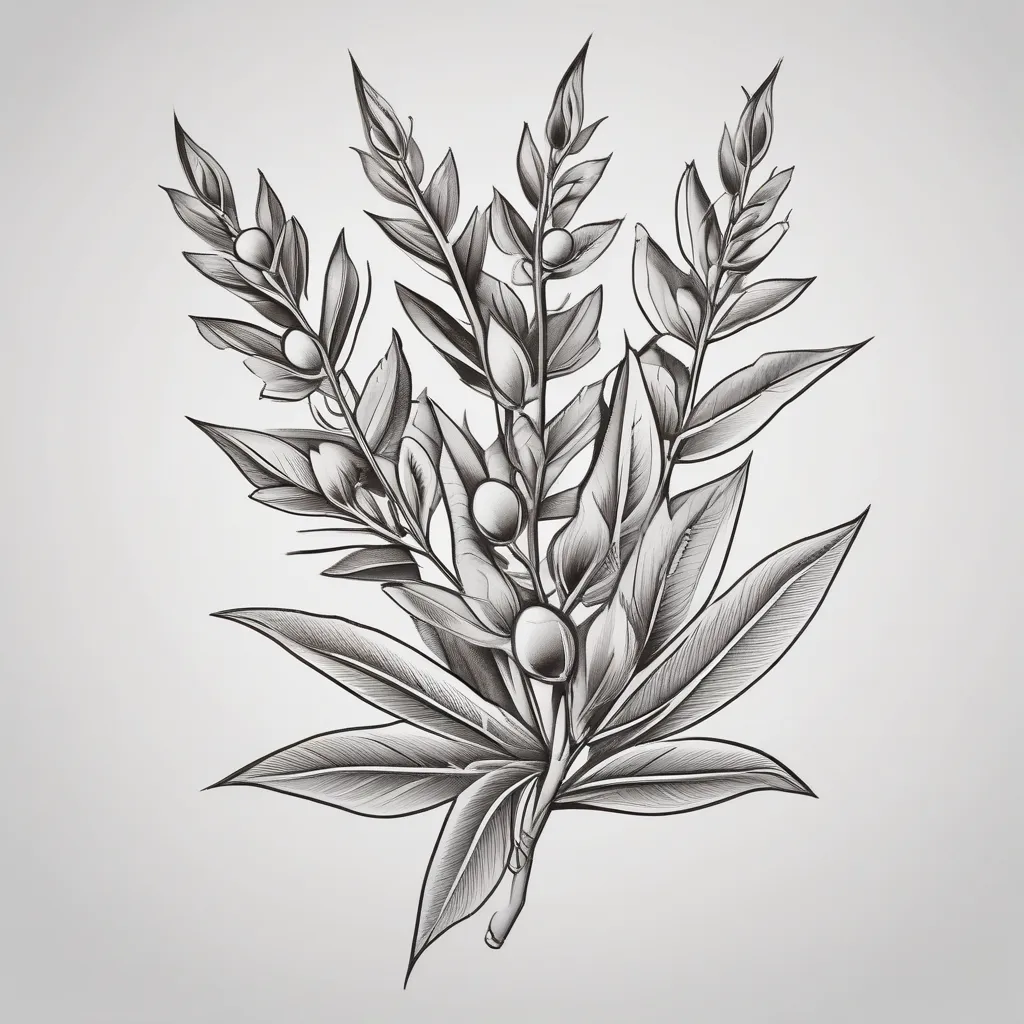 olive branch tatuering