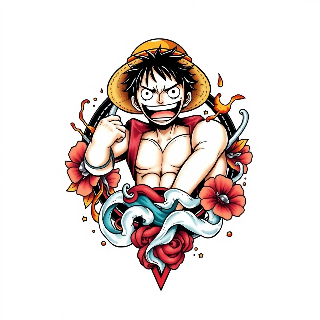 ONE PIECE tatuaż