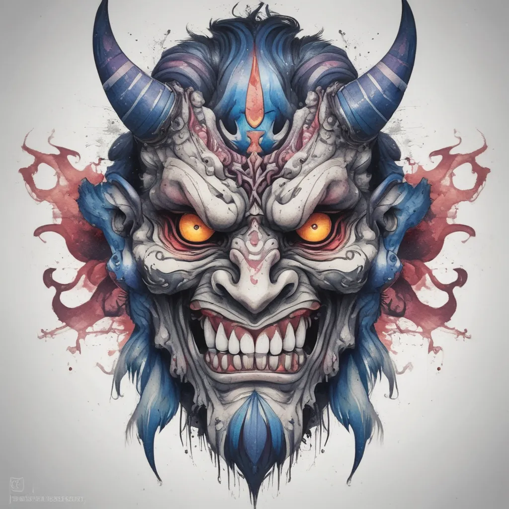 Oni tatuaggio