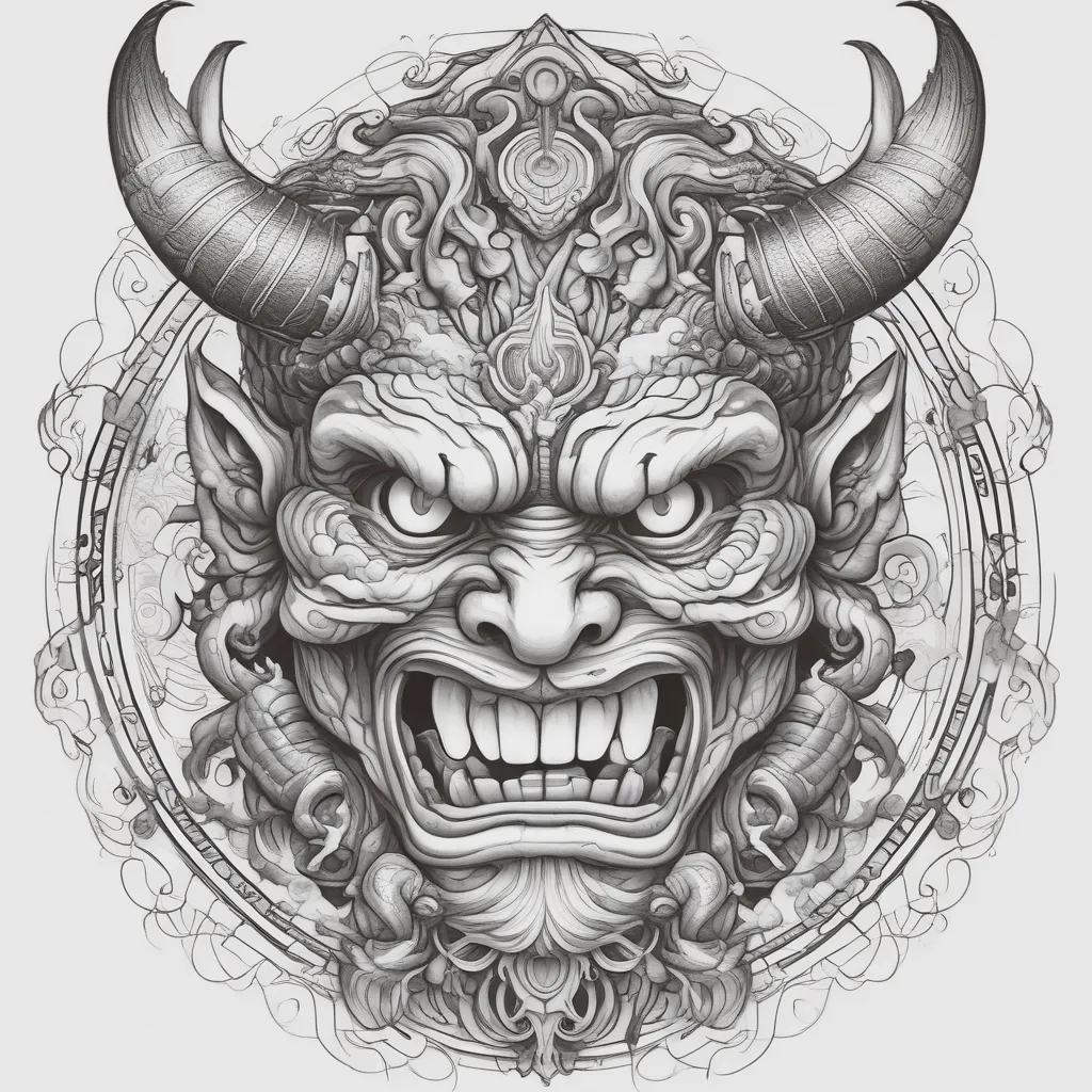 Oni tatouage