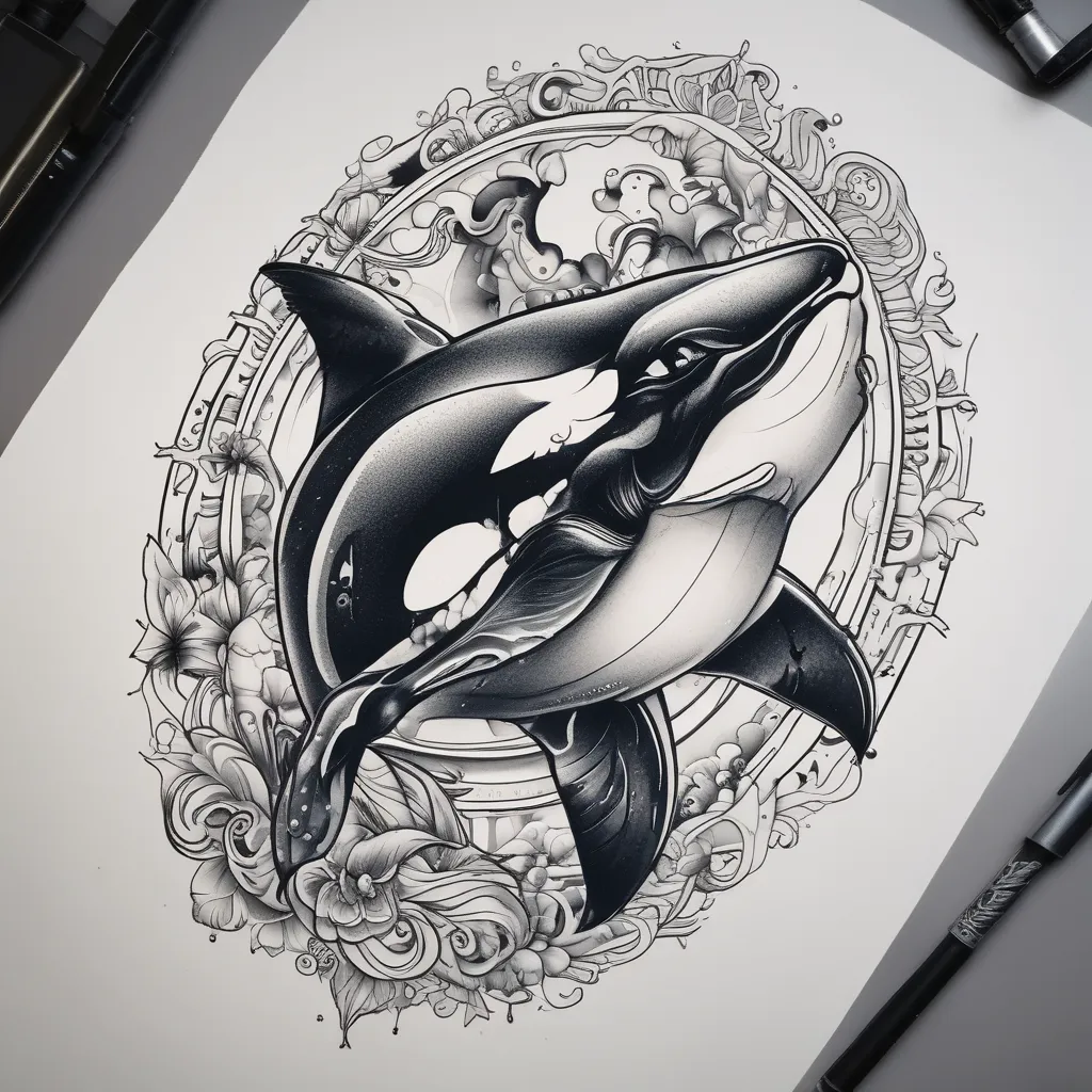 Orca tatuointi