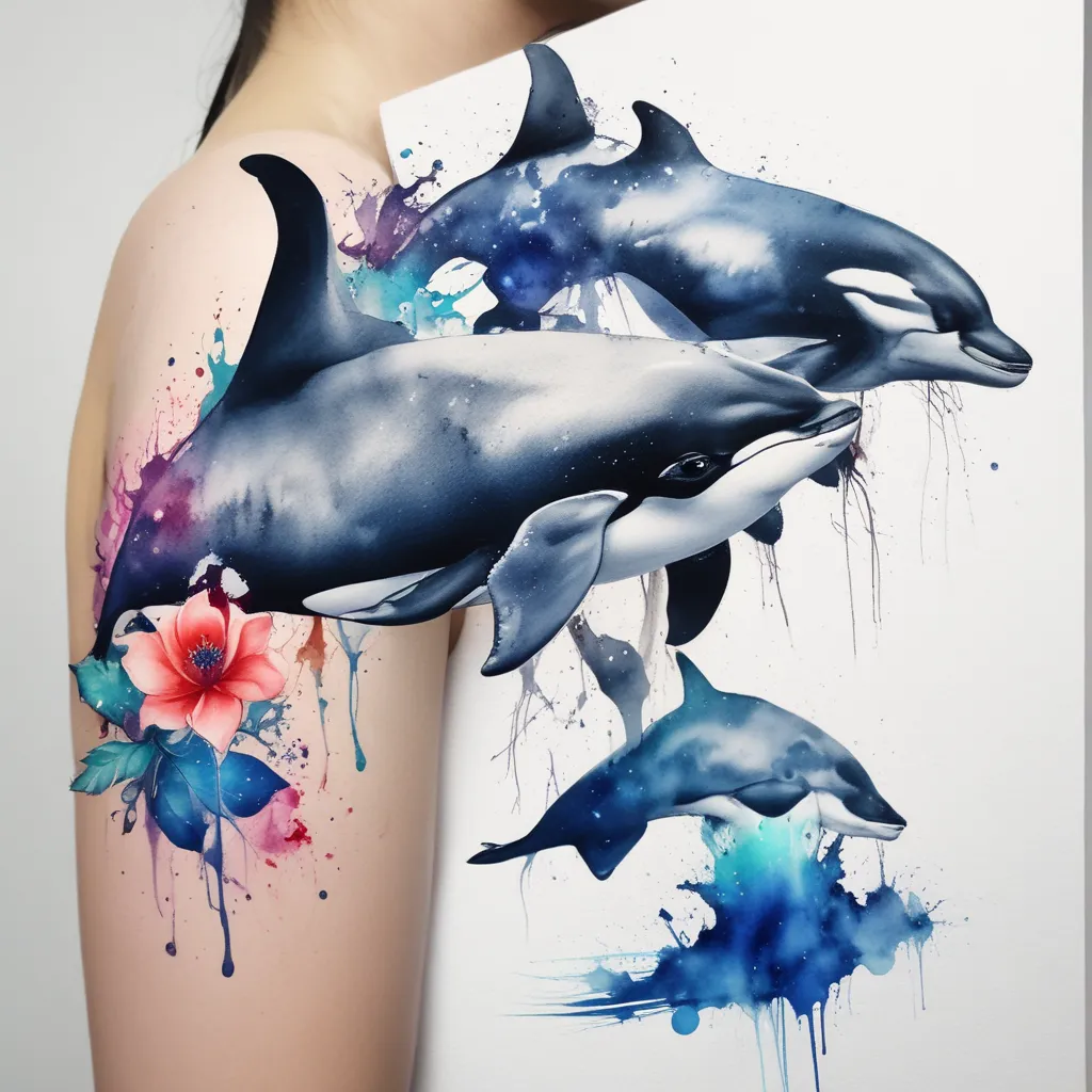 Orcas tatuagem