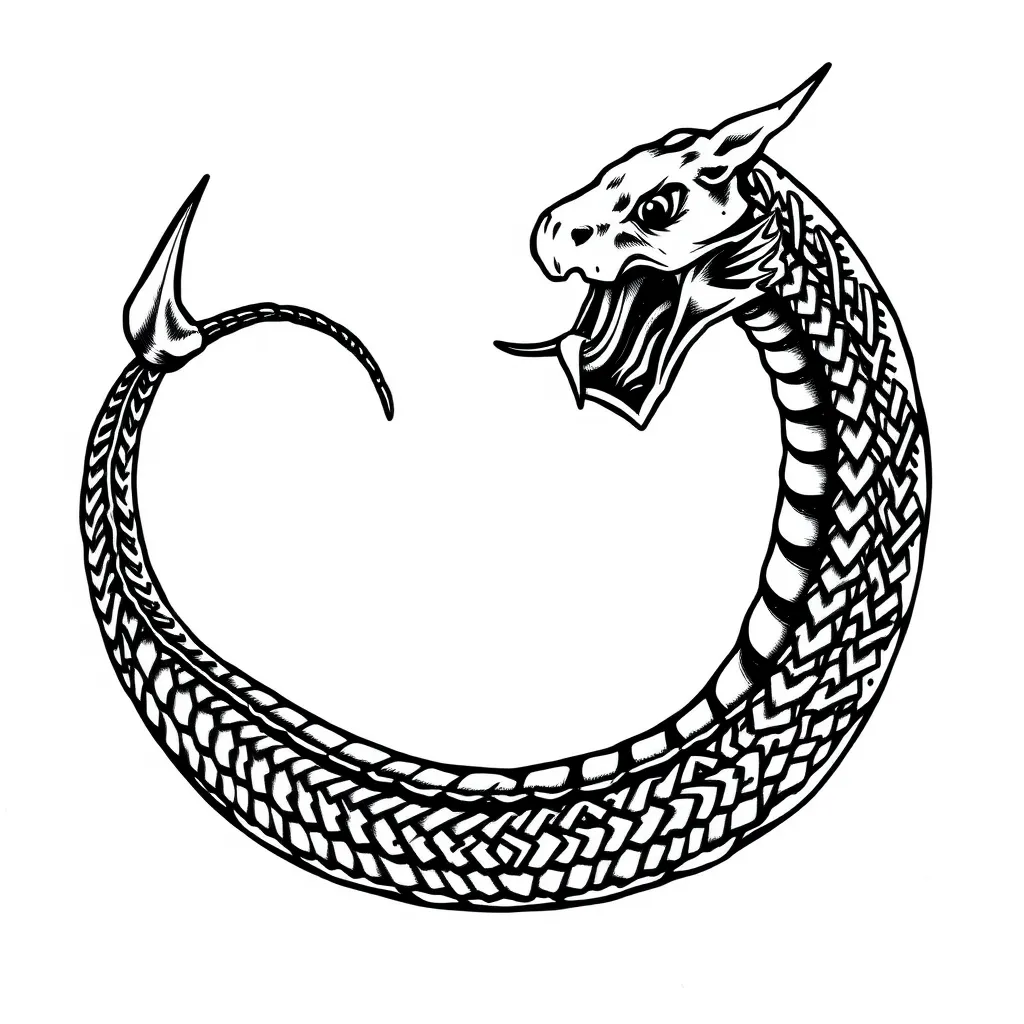 Ouroboros tatoeage