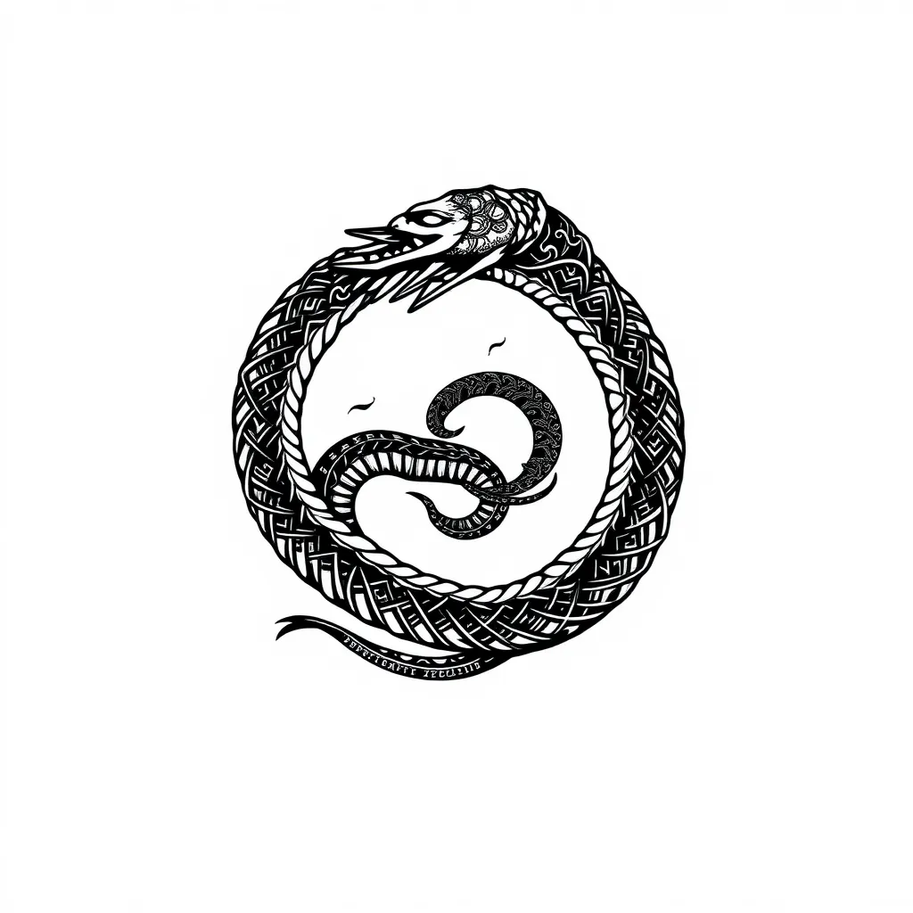 Ouroboros tatoeage