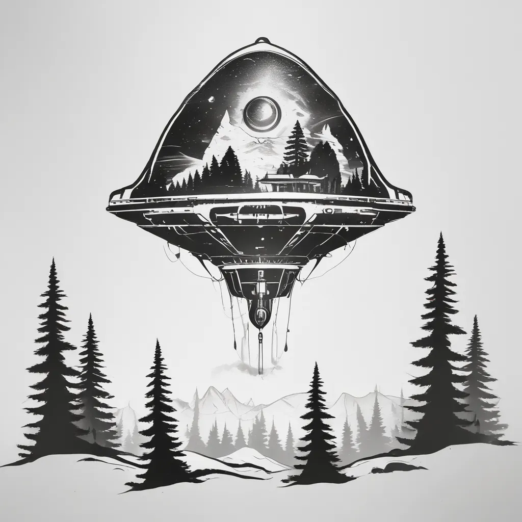 Outer Wilds spaceship tatuagem