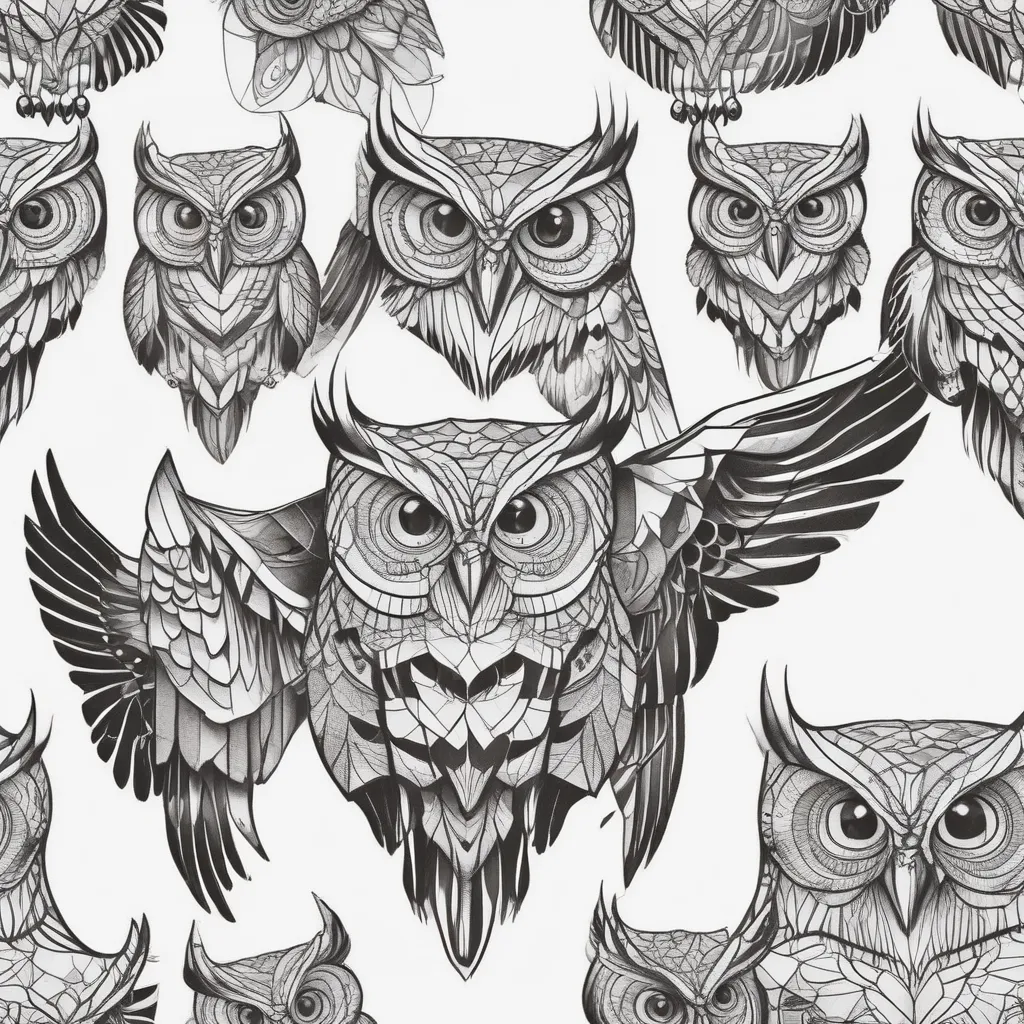 Owl टैटू