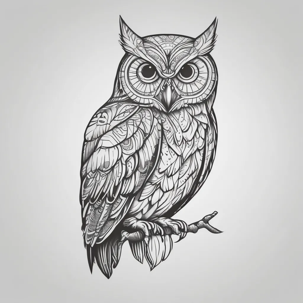 owl 纹身