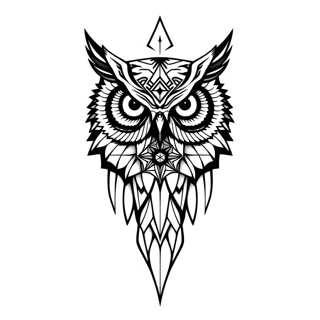 Owl tatuering