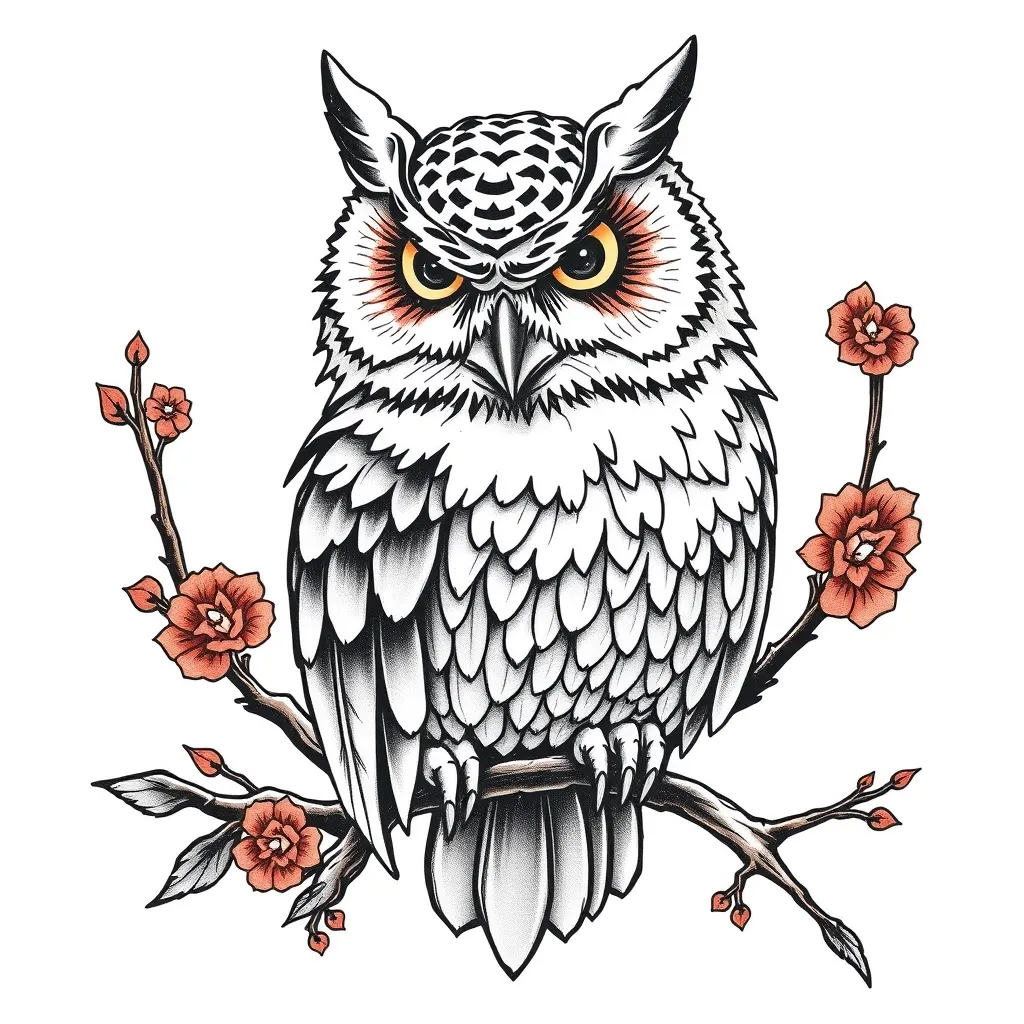 owl tatuering