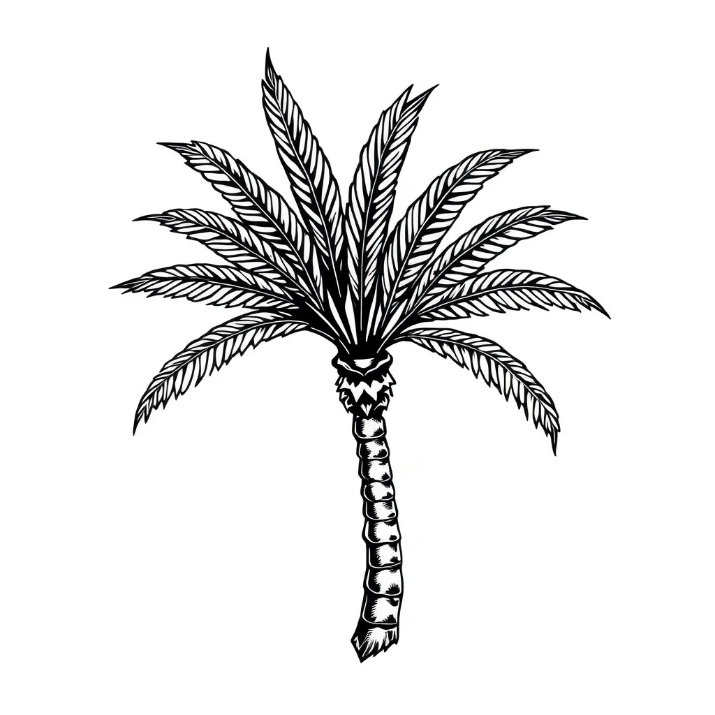  palme tatuaggio