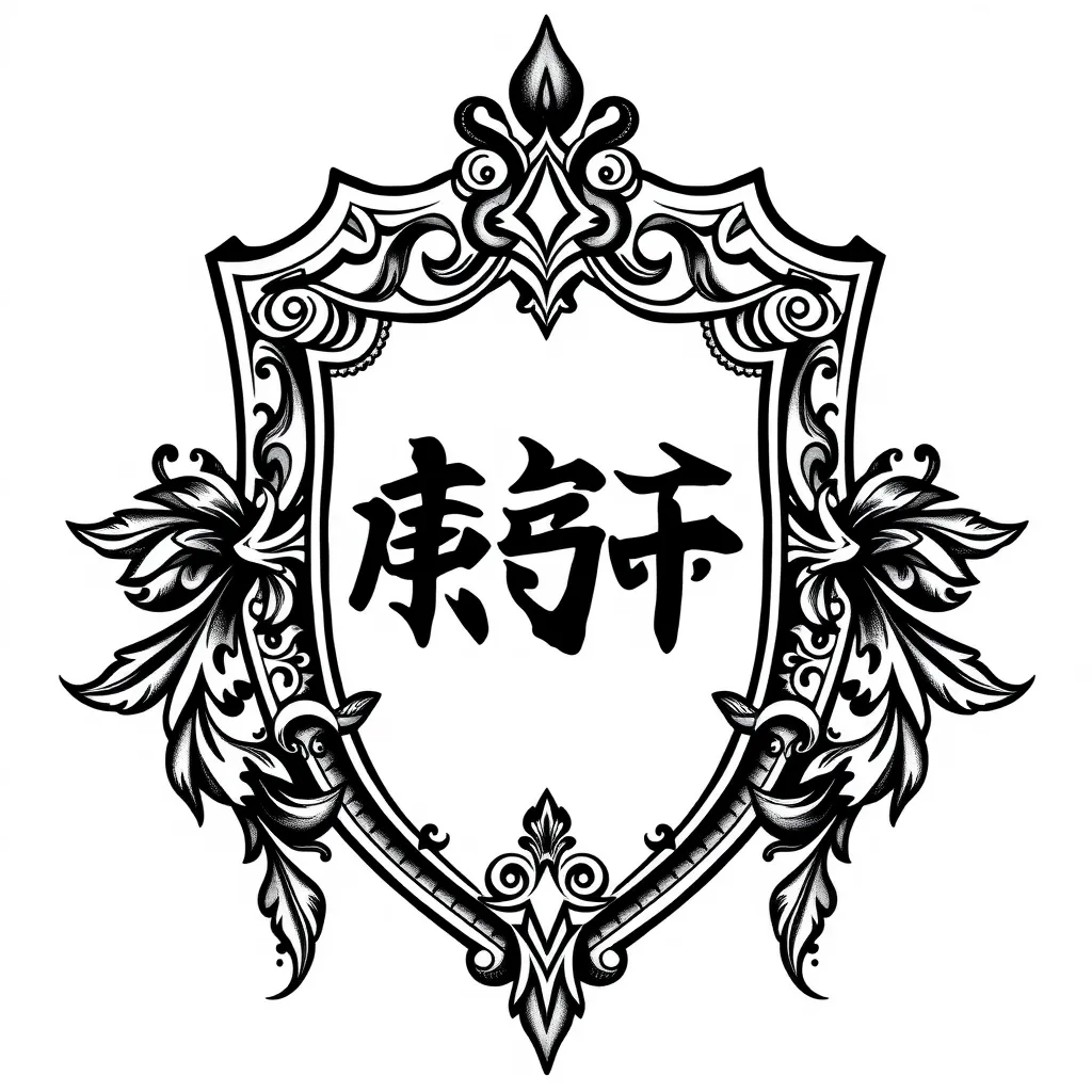 父母 盾牌 tatouage