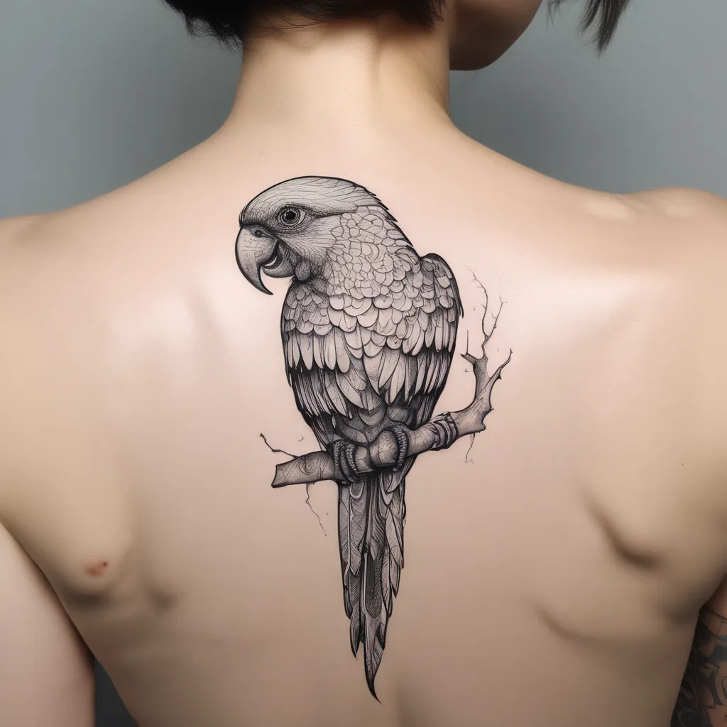 parrot tatuointi