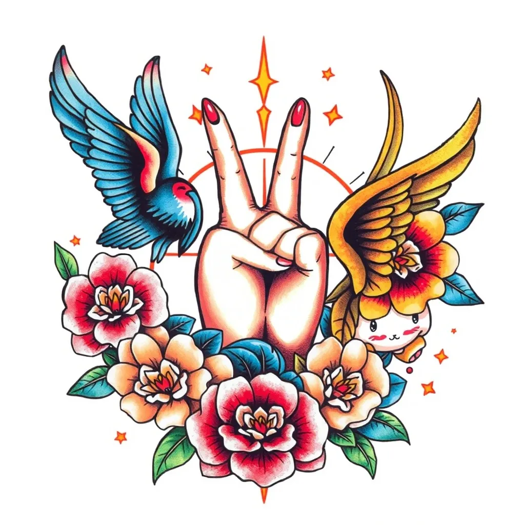peace and joy tatouage
