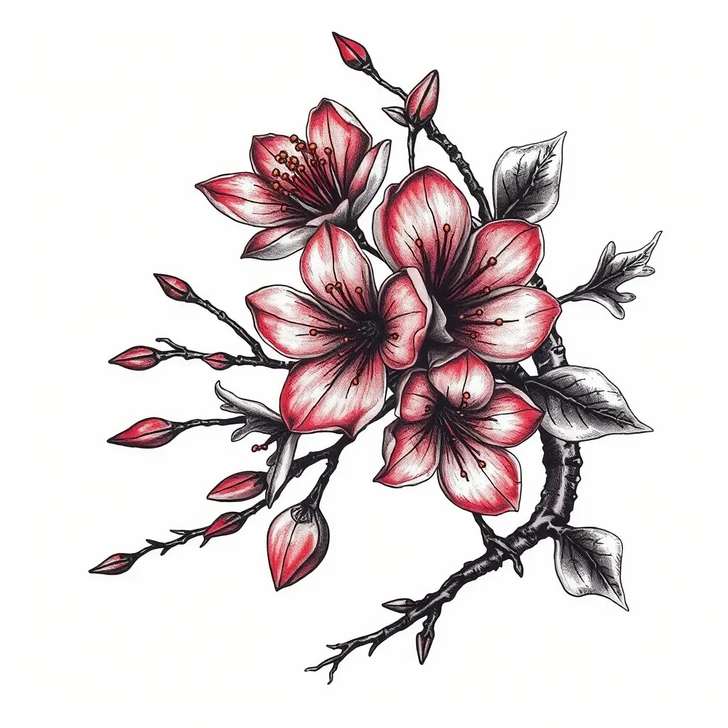 幻之梦樱 tatuering