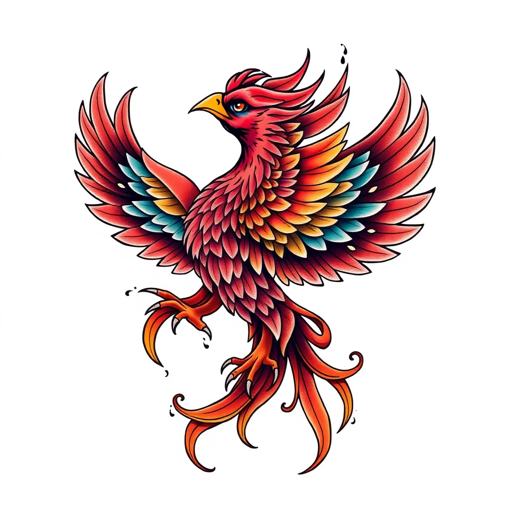 phoenix tatuaż