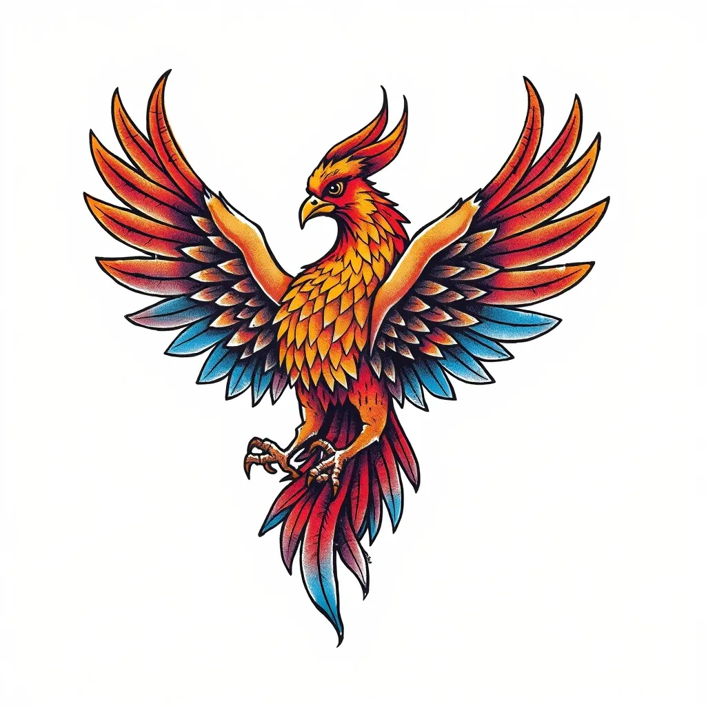 phoenix on hand 문신