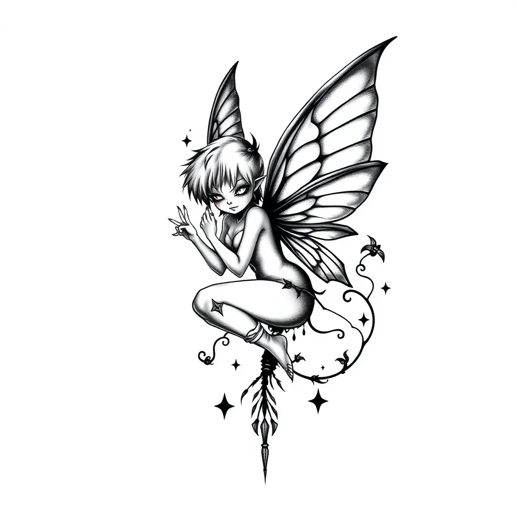 pixie tatuering