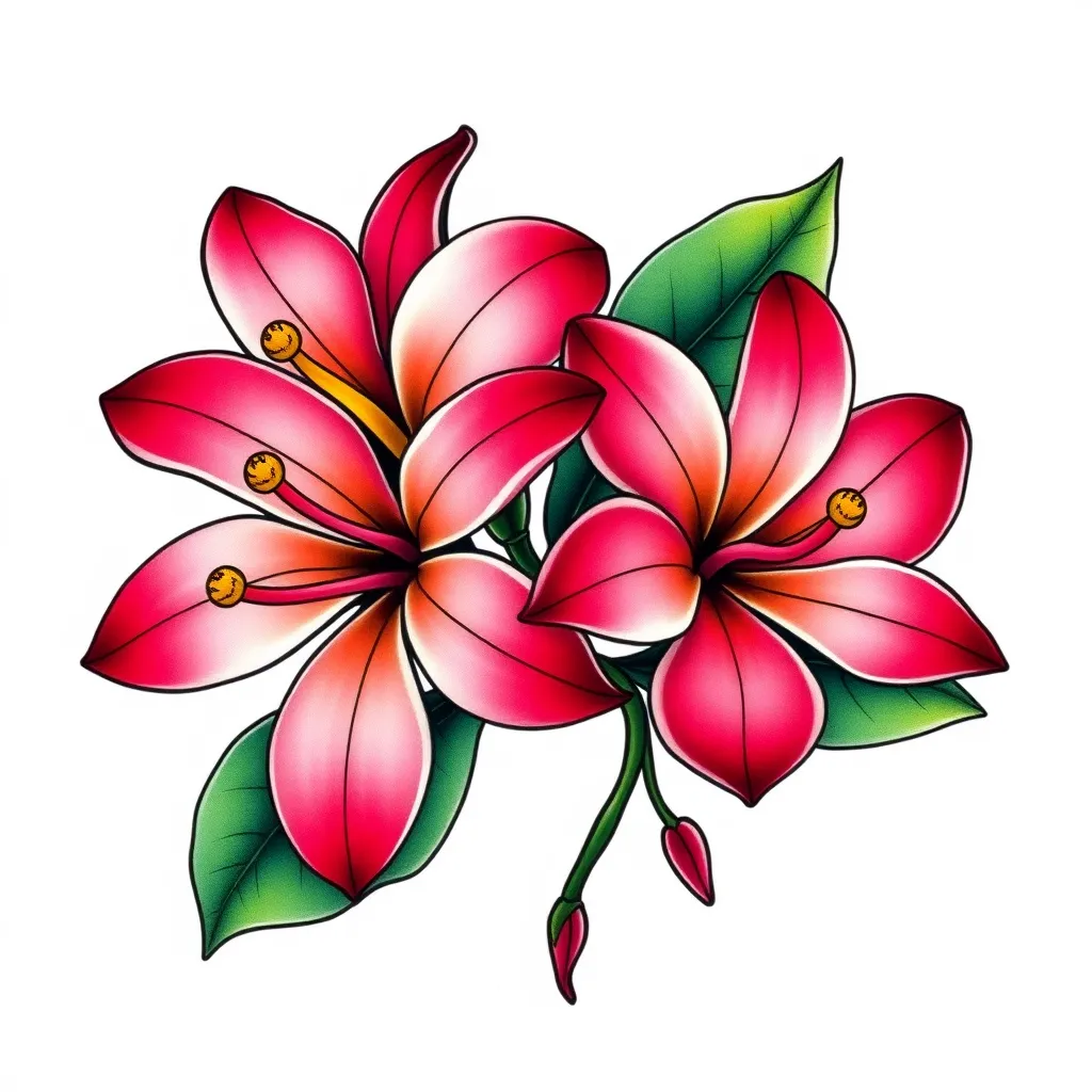 plumeria tattoo