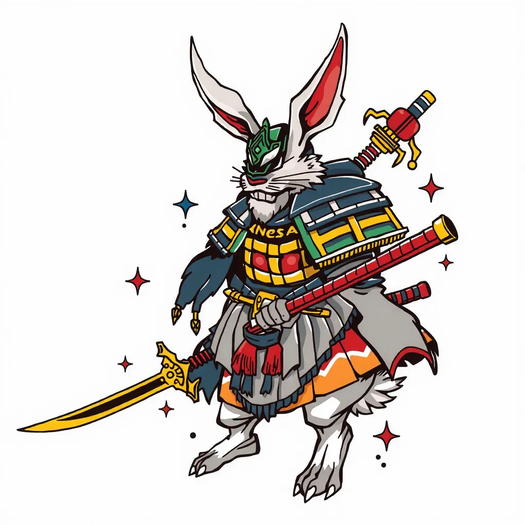 兔武士 tatuaggio