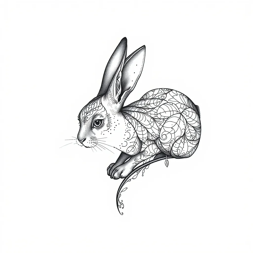 rabbitcat tatoeage