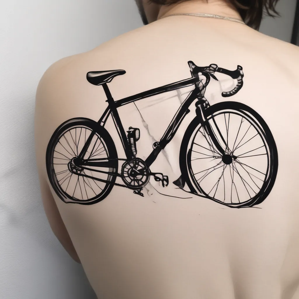 Rennrad tatoeage