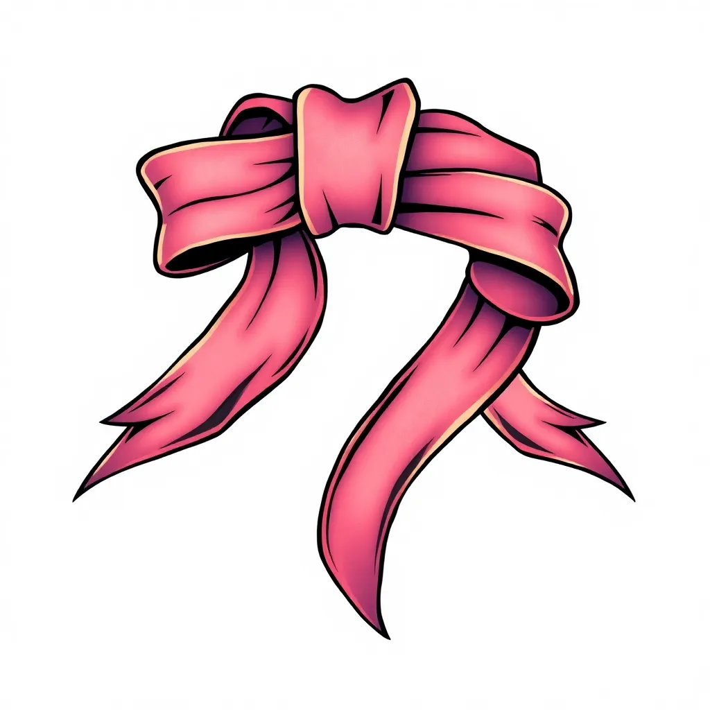 ribbon tattoo