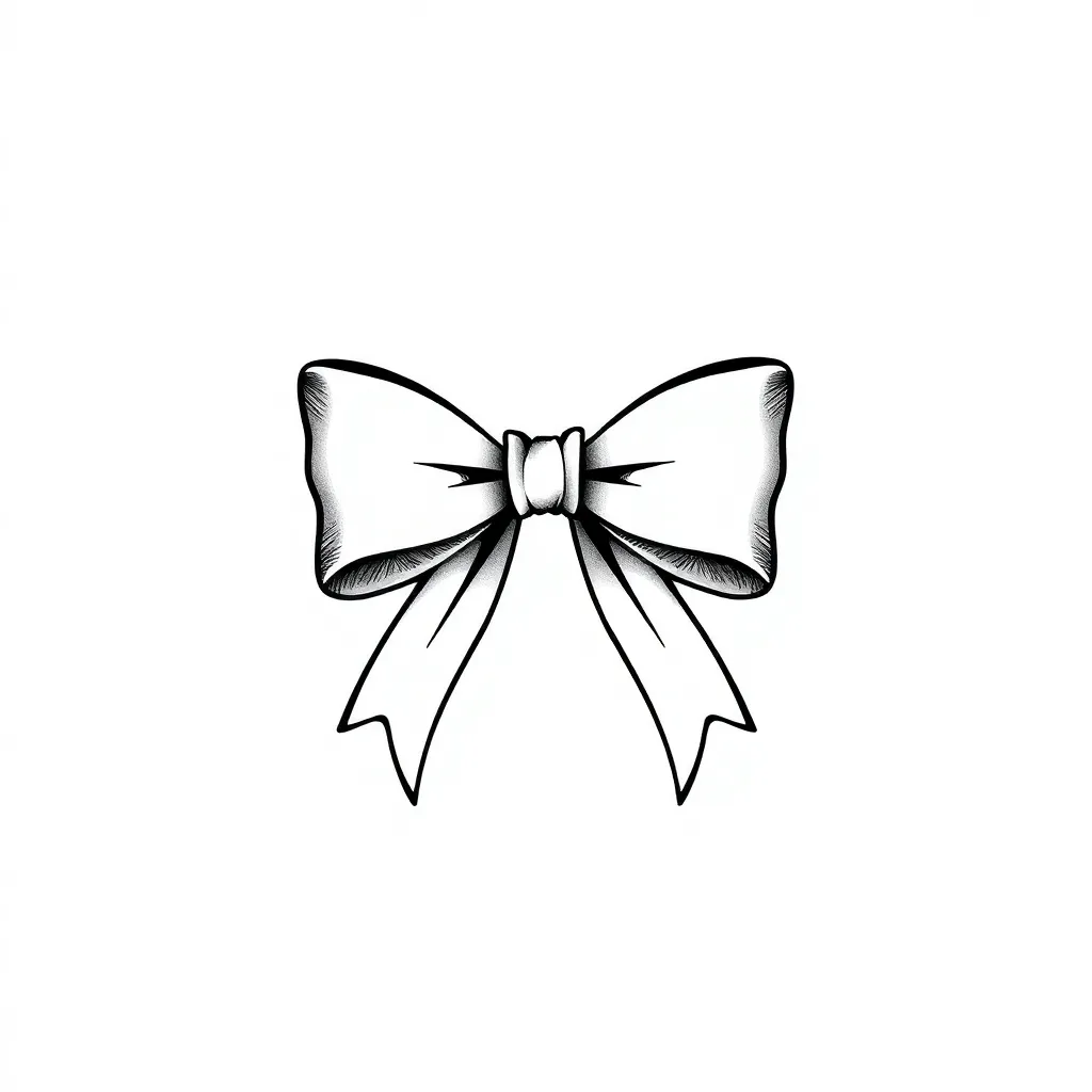 ribbon bow 문신