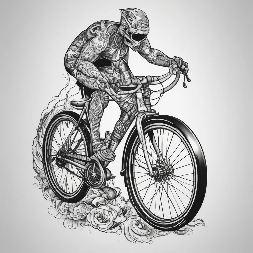 road bike tattoo