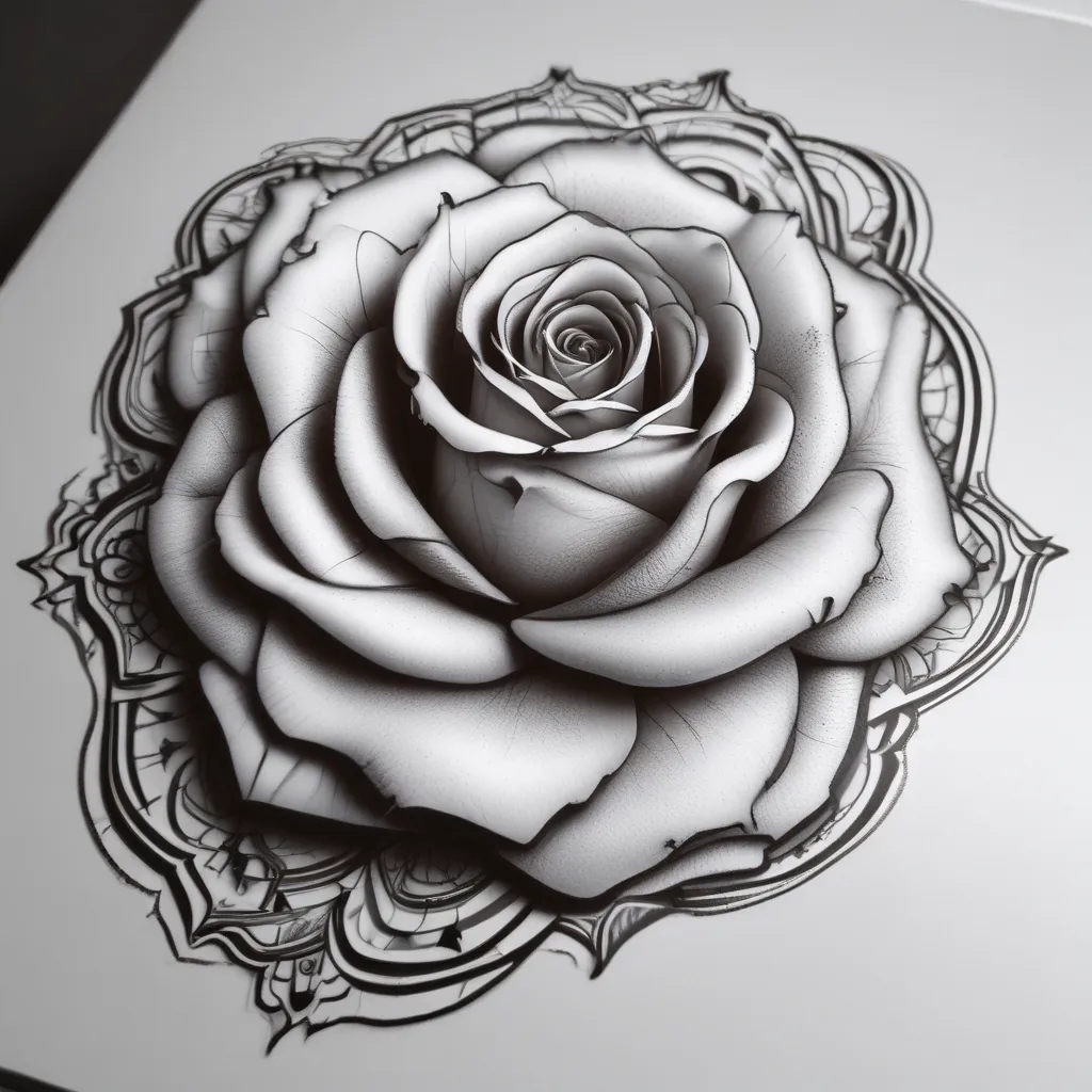 Rose tatuagem