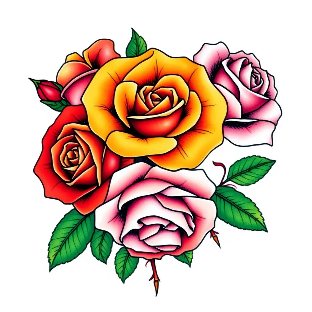 rosas tatuaje