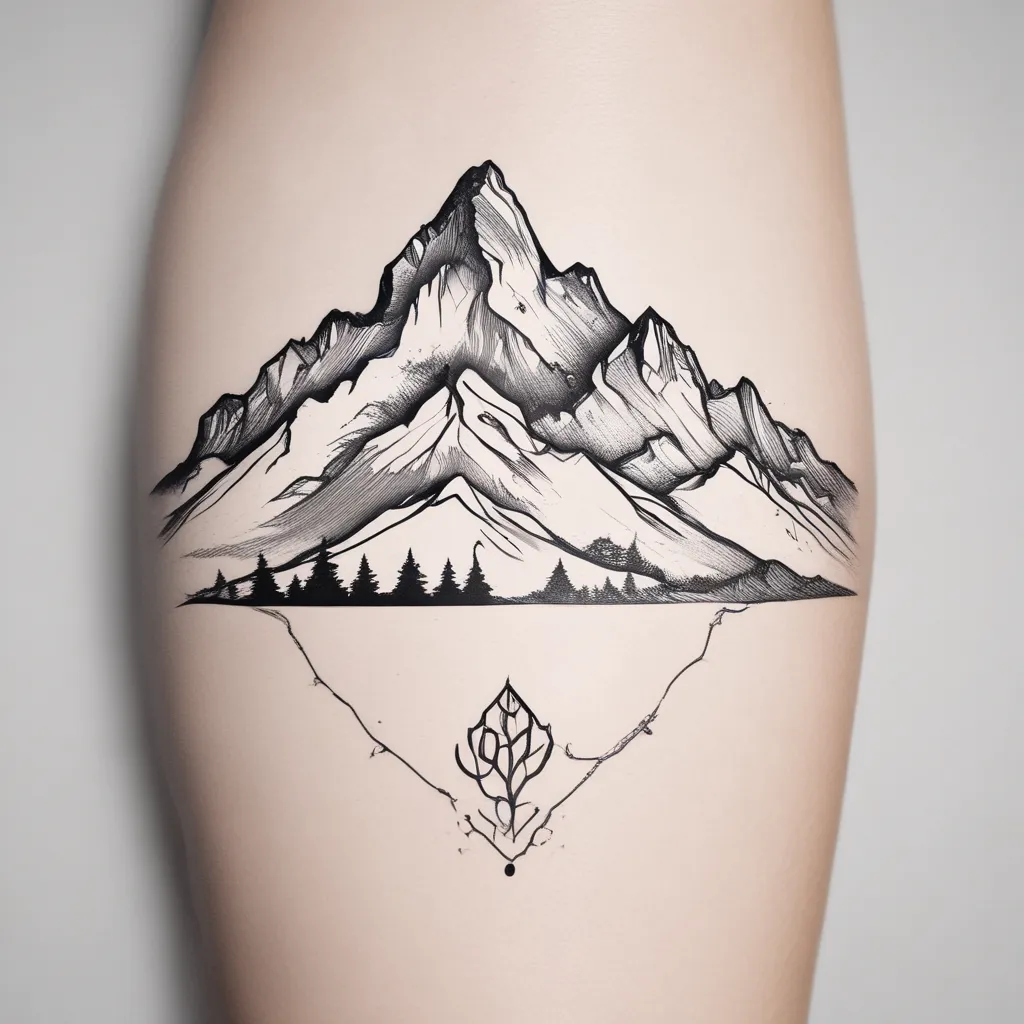 run mountain tatouage