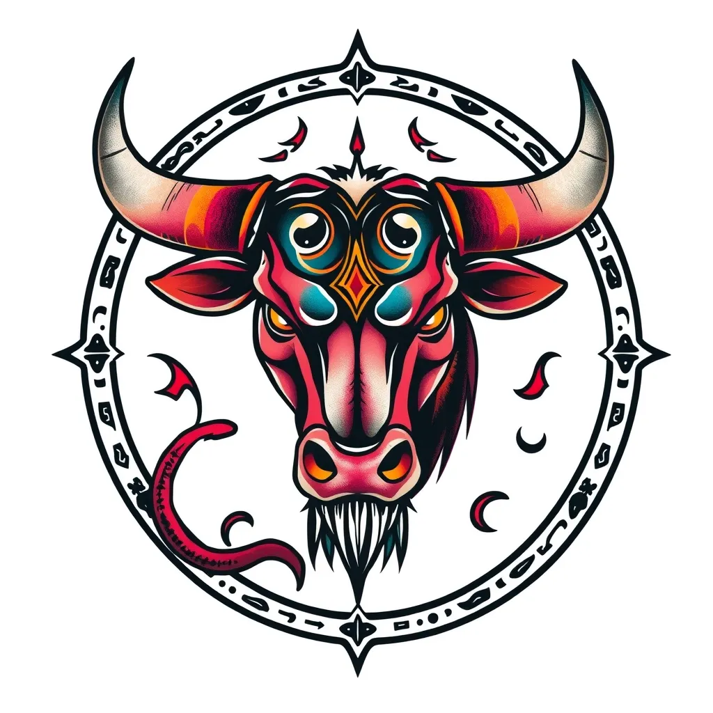 Rune of the bull tatuaggio