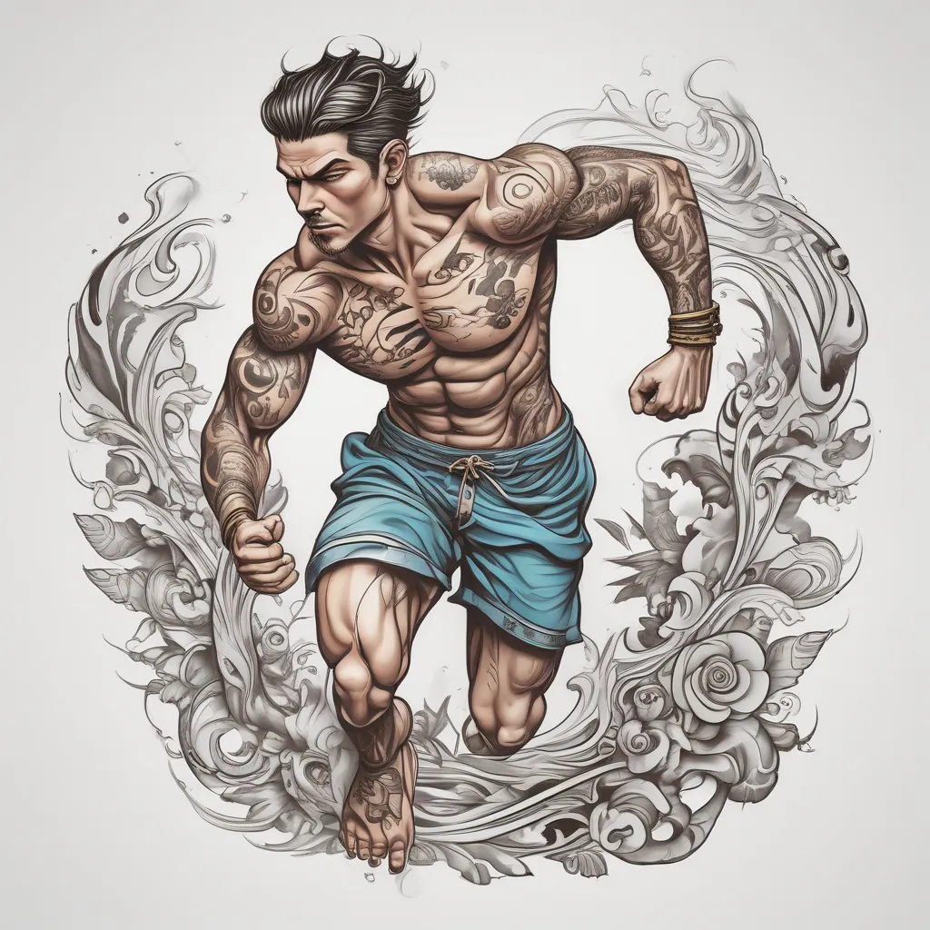 runner tatouage