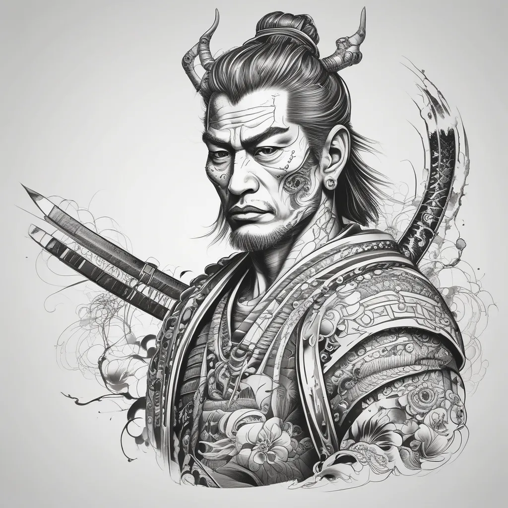 samurai tatuagem